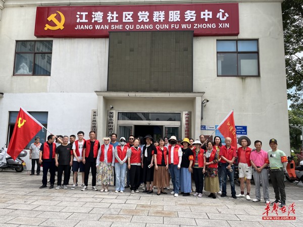 工会动态：江湾社区网格巡河净滩不停歇，助力蓝天保卫战