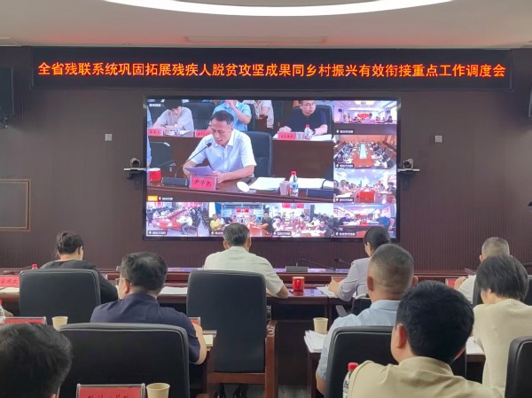 全省残联系统巩固拓展残疾人脱贫攻坚成果同乡村振兴有效衔接重点工作调度会召开